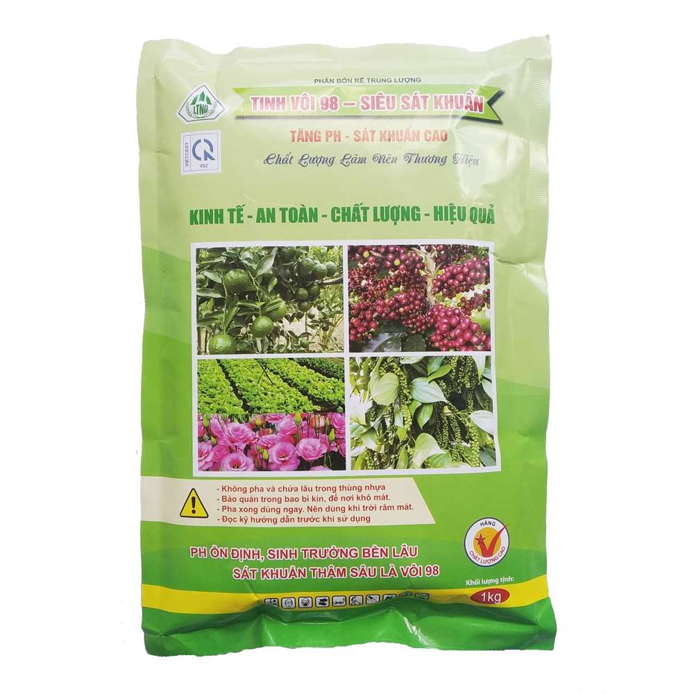 Tinh Vôi 98 Siêu Sát Khuẩn Và Xử Lý Đất Trồng
