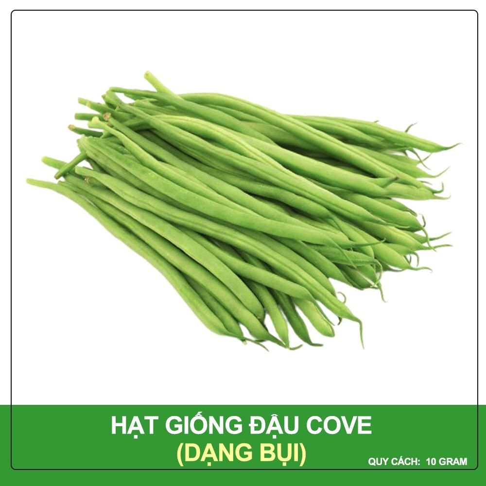 Hạt Giống Đậu Cove Trắng Dạng Bụi Phú Nông Gói 10 Gram