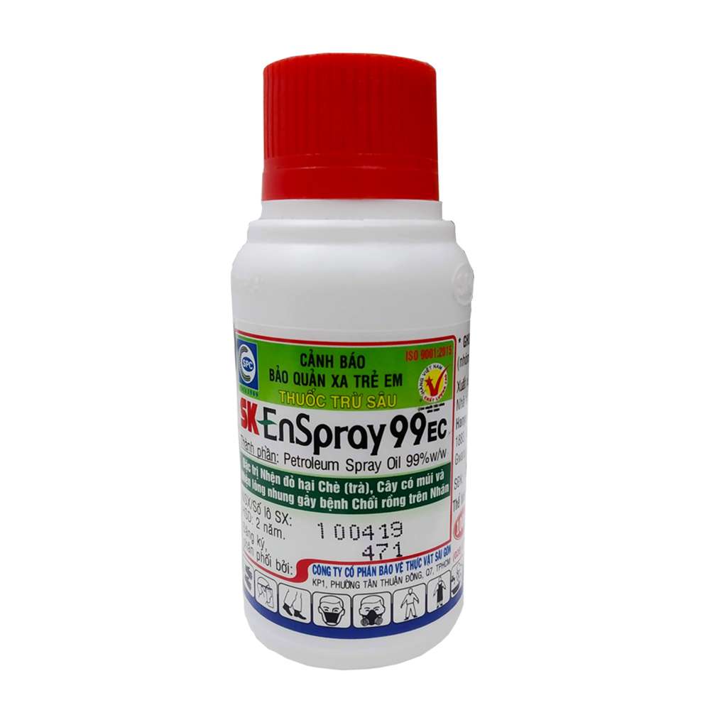 Dầu Khoáng SK Enspray 99EC Trừ Nhện Đỏ, Bỏ Trĩ Và Sâu Bệnh Chai 1 Lít
