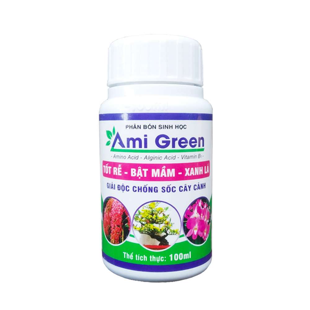 Phân Bón Sinh Học Ami Green Kích Rễ - Kích Mầm - Giải Độc Cây Trồng