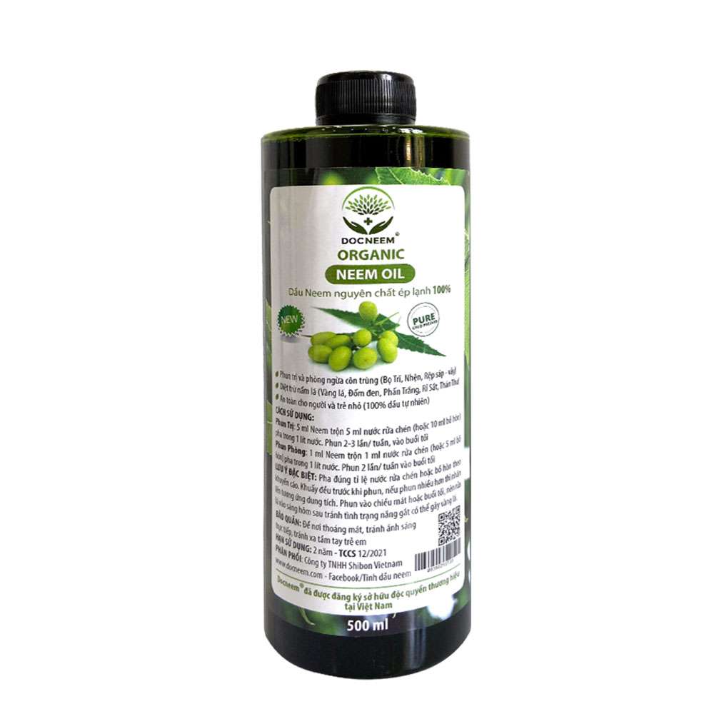 Neem Oil Trừ Bọ Trĩ Trên Hoa Hồng Chai 500 ml
