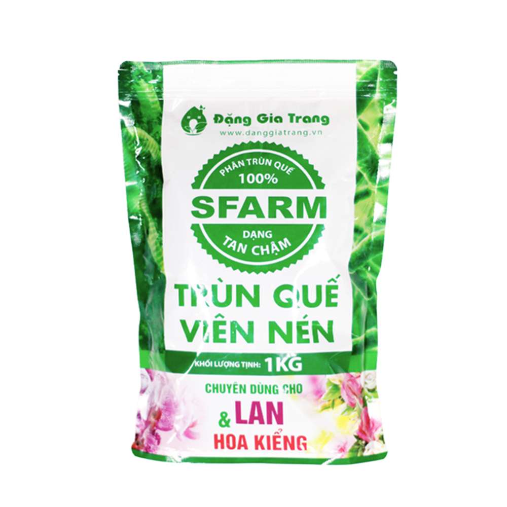 Phân Trùn Quế Viên Nén Nguyên Chất Sfarm