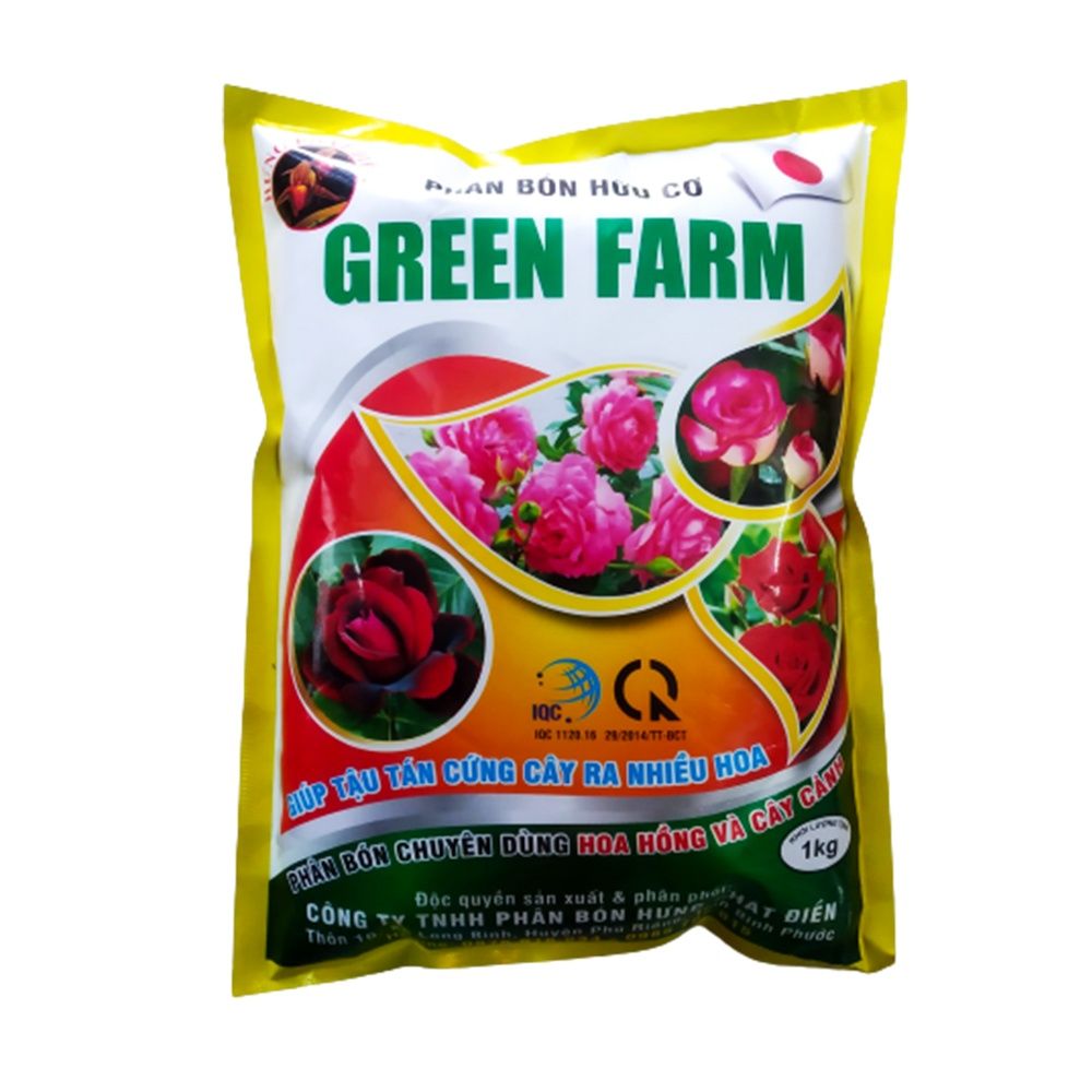 Phân Bón Hữu Cơ Hoa Hồng - Cây Kiểng Green Farm