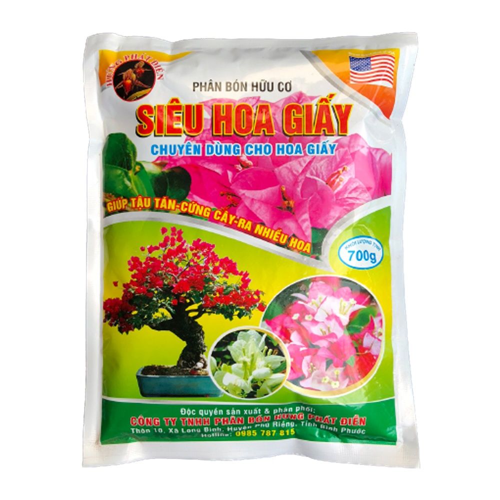 Phân Bón Hữu Cơ Siêu Hoa Giấy Tậu Tán, Cứng Cây, Ra Nhiều Hoa