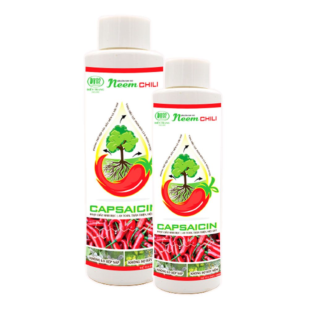Neem Chili Trừ Sâu Sinh Học, Rầy Rệp, Bọ Trĩ , Nhện Đỏ 150 ml