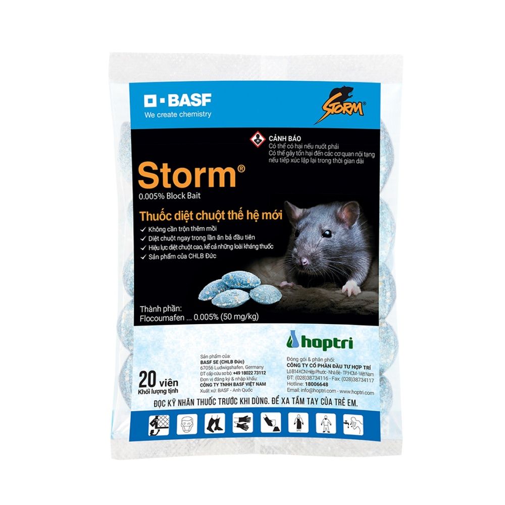 Thuốc Diệt Chuột Storm Gói 20 Viên Hiệu Lực Cao