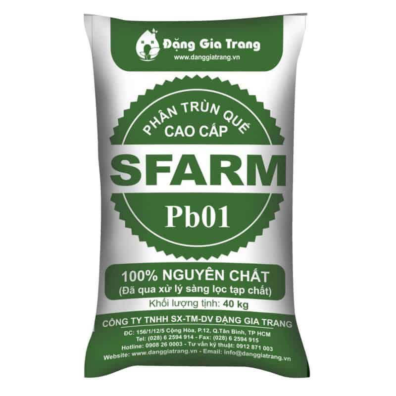 Phân Trùn Quế Hữu Có Sfarm, Dùng Để Trồng Rau Sạch Và Hoa Kiểng - 40 Kg