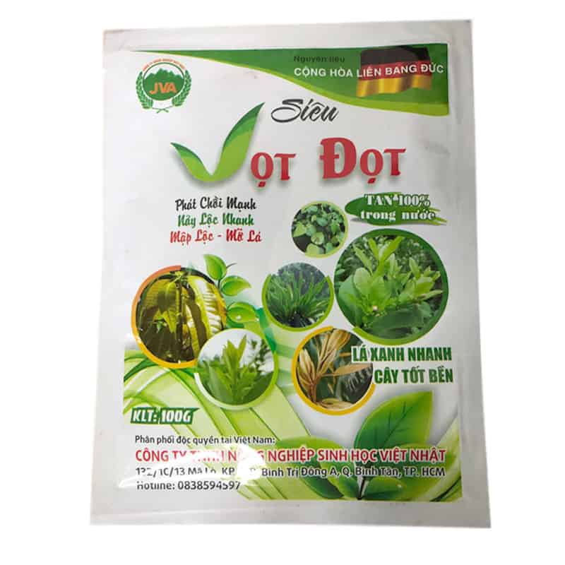 Phân Bón Siêu Vọt Đọt Cho Rau Màu - Hoa Kiểng - Cây Ăn Quả JVA