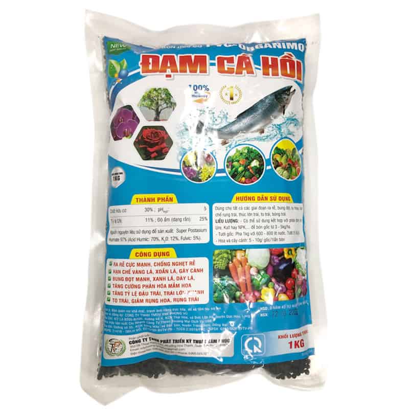 Phân Bón Hữu Cơ Đạm Cá Hồi Dạng Viên