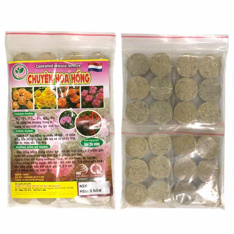 Phân Bón NPK Cho Hoa Hồng Dạng Viên