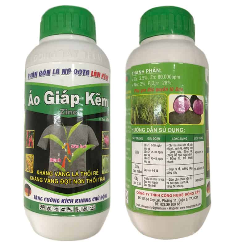 Siêu Lân Kẽm Dưỡng Xanh Lá Và Chống Vàng Lá, Vàng Đọt, Thối Đọt