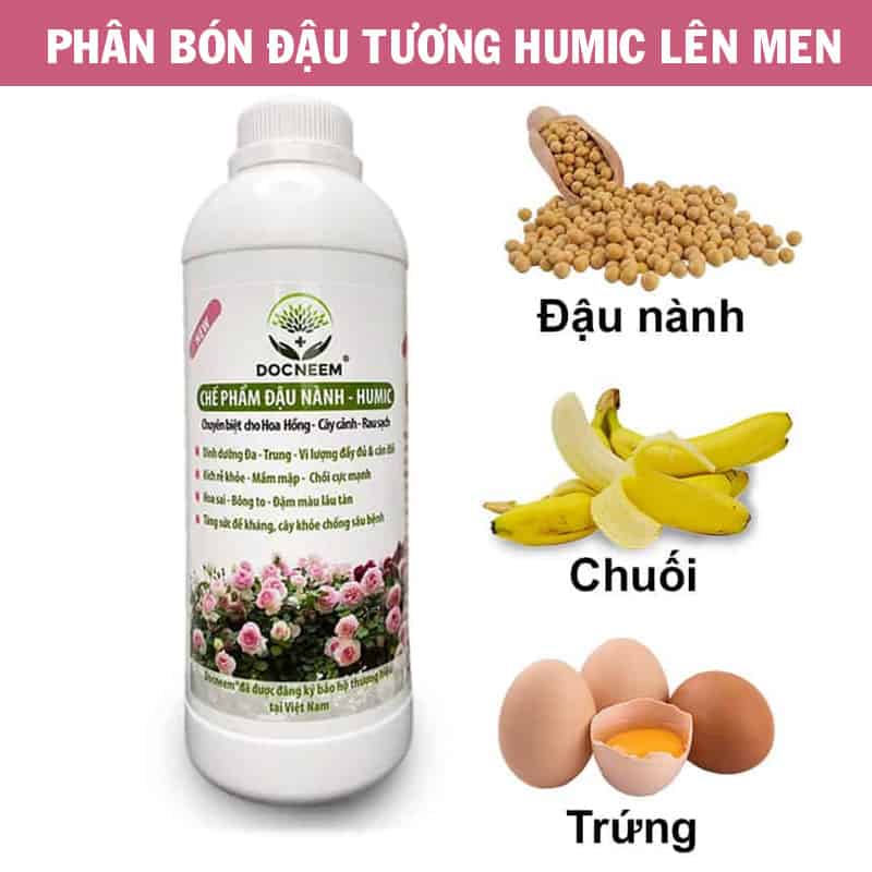 Phân bón dinh dưỡng đậu tương lên men Humic