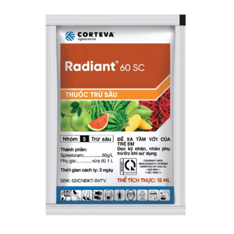 Thuốc Trừ Bọ Trĩ Và Nhện Đỏ Radiant 60 SC