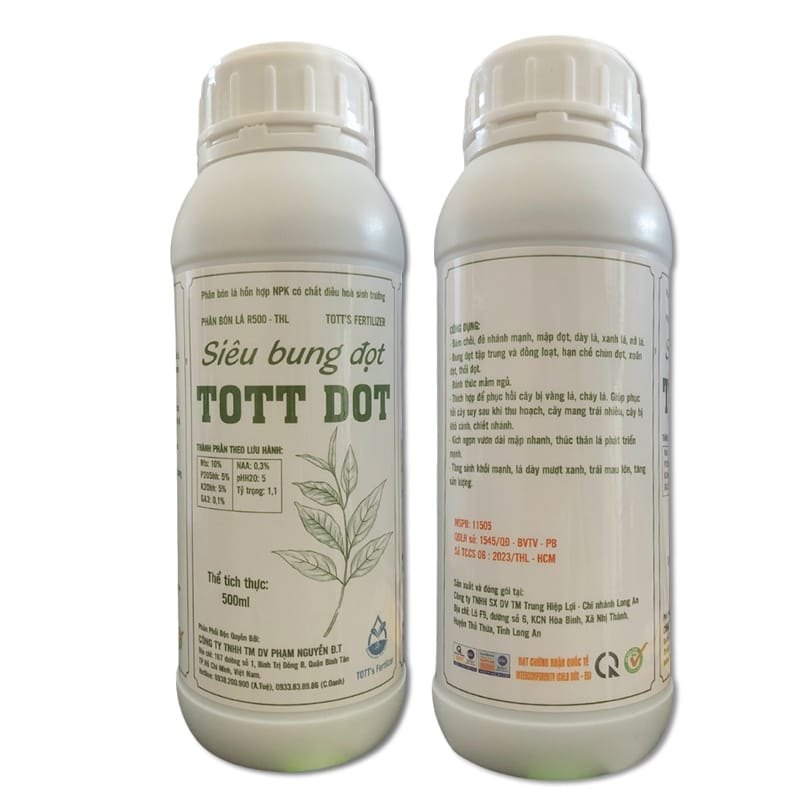 Siêu bung đọt TOTT DOT ra đọt nhanh và vọt đọt mạnh trên cây trồng
