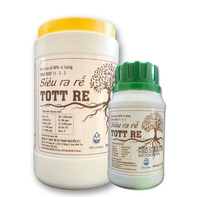 Thuốc kích rễ TOTT RE ra rễ cực mạnh dùng cho mọi loại cây trồng