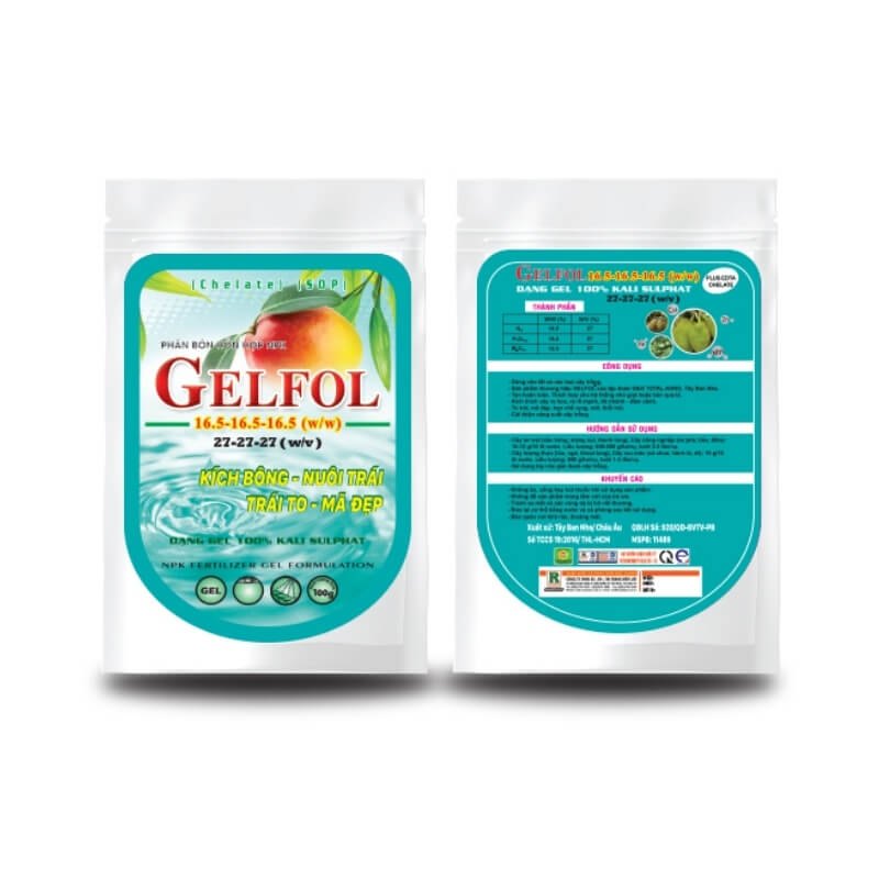 NPK 27-27-27 GELFOL Kích Hoa, Dưỡng Cây, Nuôi Trái