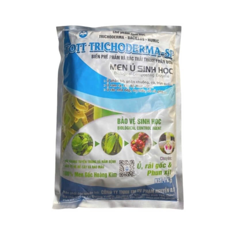 Nấm Đối Kháng Trichoderma Dùng Ủ Phân và Xứ Lý Đất Trồng - TOTT TRICHODERMA -SP