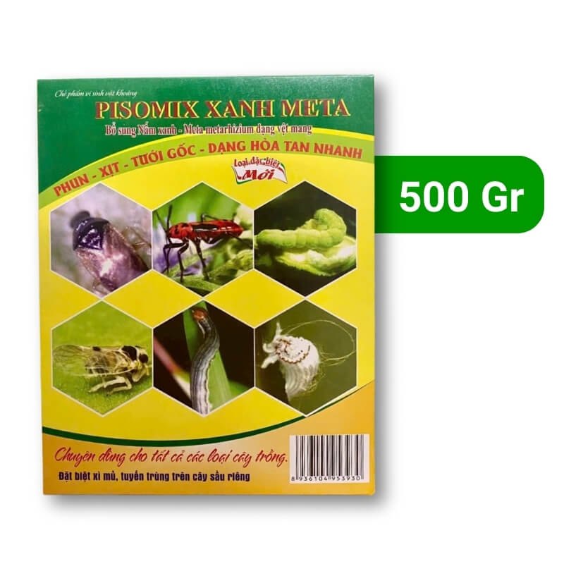 Chế Phẩm Sinh Học Nấm Xanh Metarhizium Trừ Sùng Đất, Cuốn Chiếu, Rầy Rệp 500 Gram