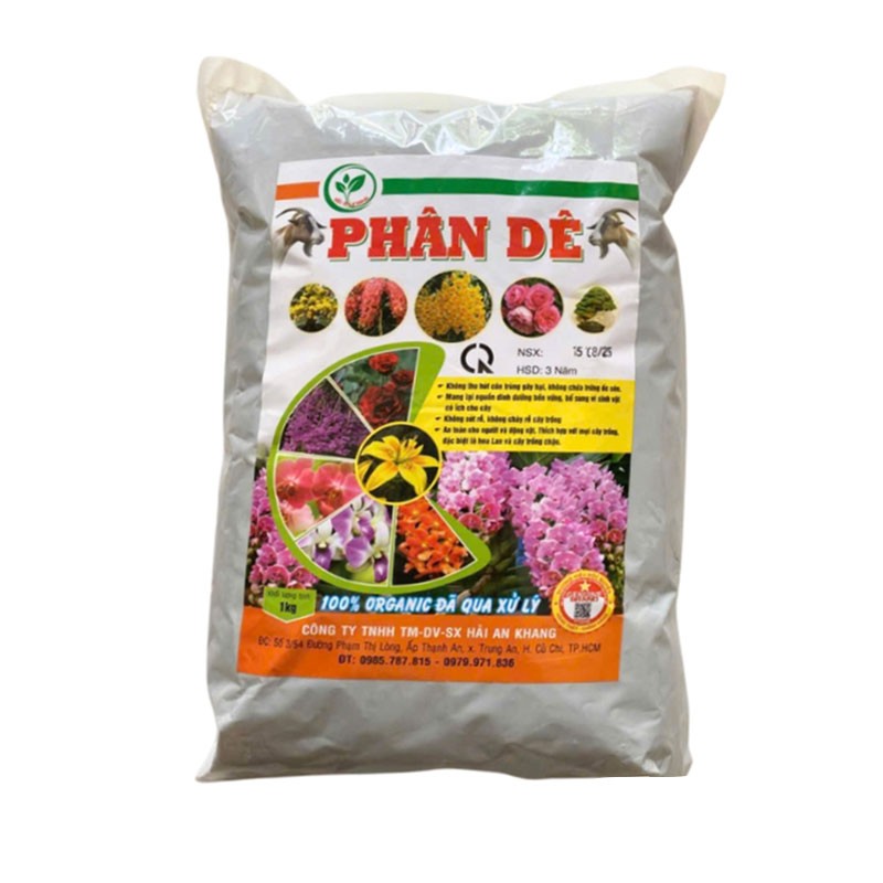 Phân Dê Đã Qua Xử Lý Trồng Hoa Kiểng Và Rau Sạch