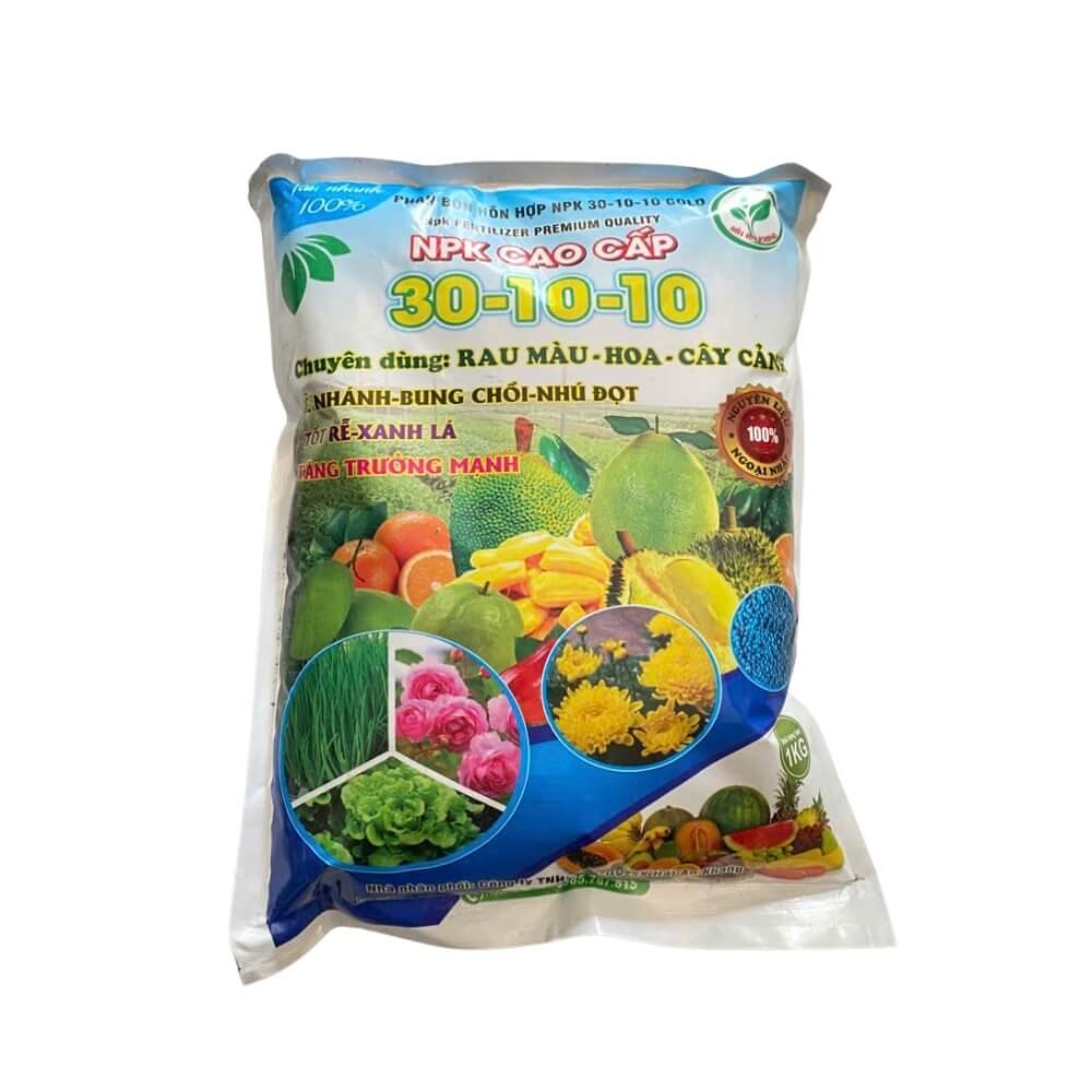 Phân Bón NPK 30-10-10 Bón Cây Kiểng - Rau Màu Và Cây Ăn Quả