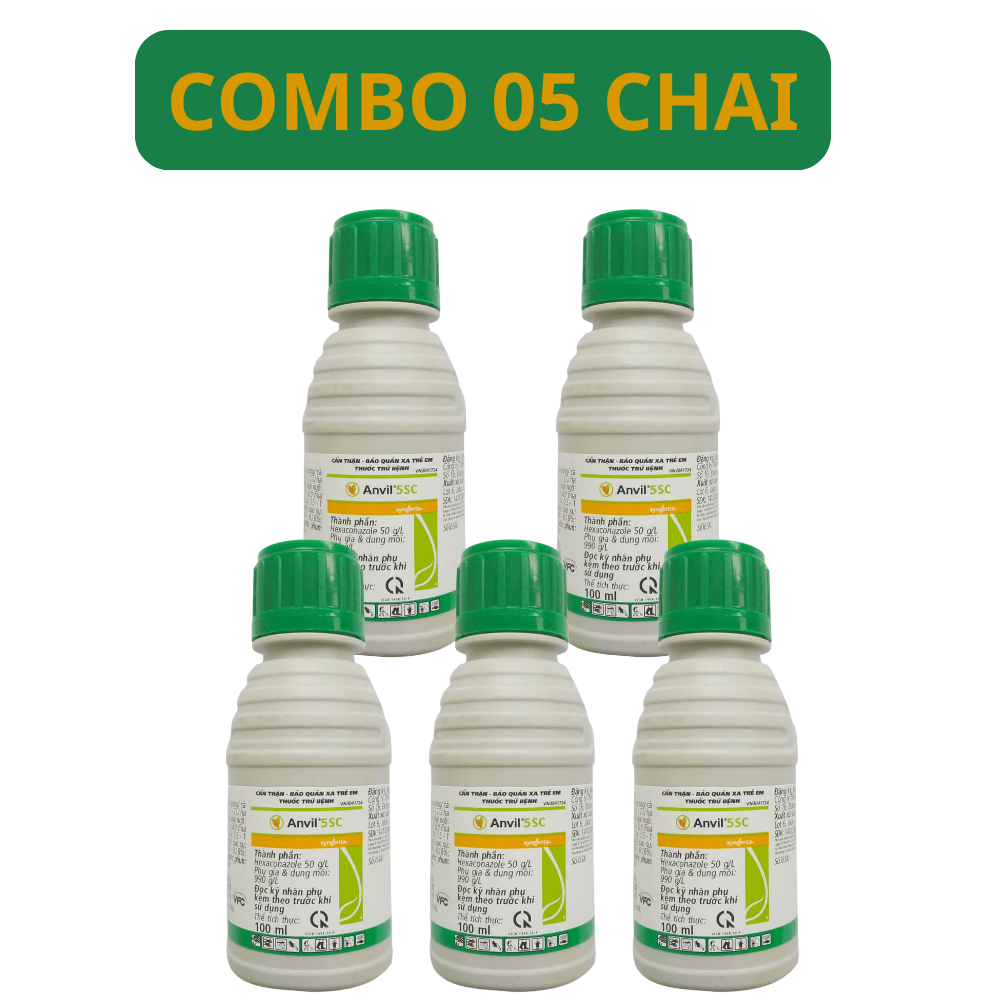 Anvil 5SC | Thuốc Trừ Nấm Bệnh Phổ Rộng Cho Cây Trồng - COMBO 05 CHAI 100 ML