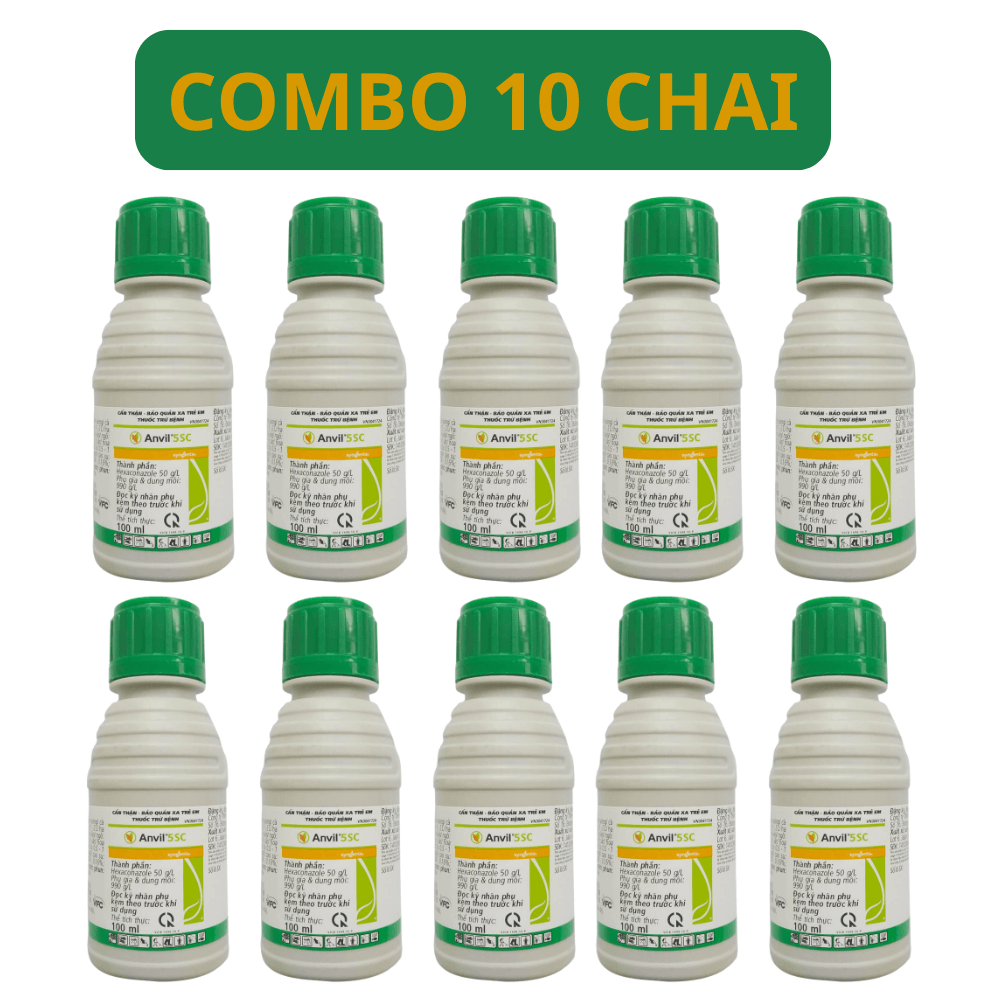 Anvil 5SC | Thuốc Trừ Nấm Bệnh Phổ Rộng Cho Cây Trồng - COMBO 10 CHAI 100 ML
