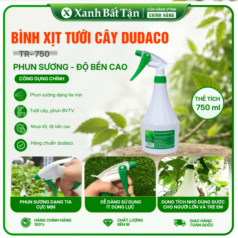 Bình Xịt Bóp Tay Dudaco TR-750 Siêu Bền, Chất Lượng Cao