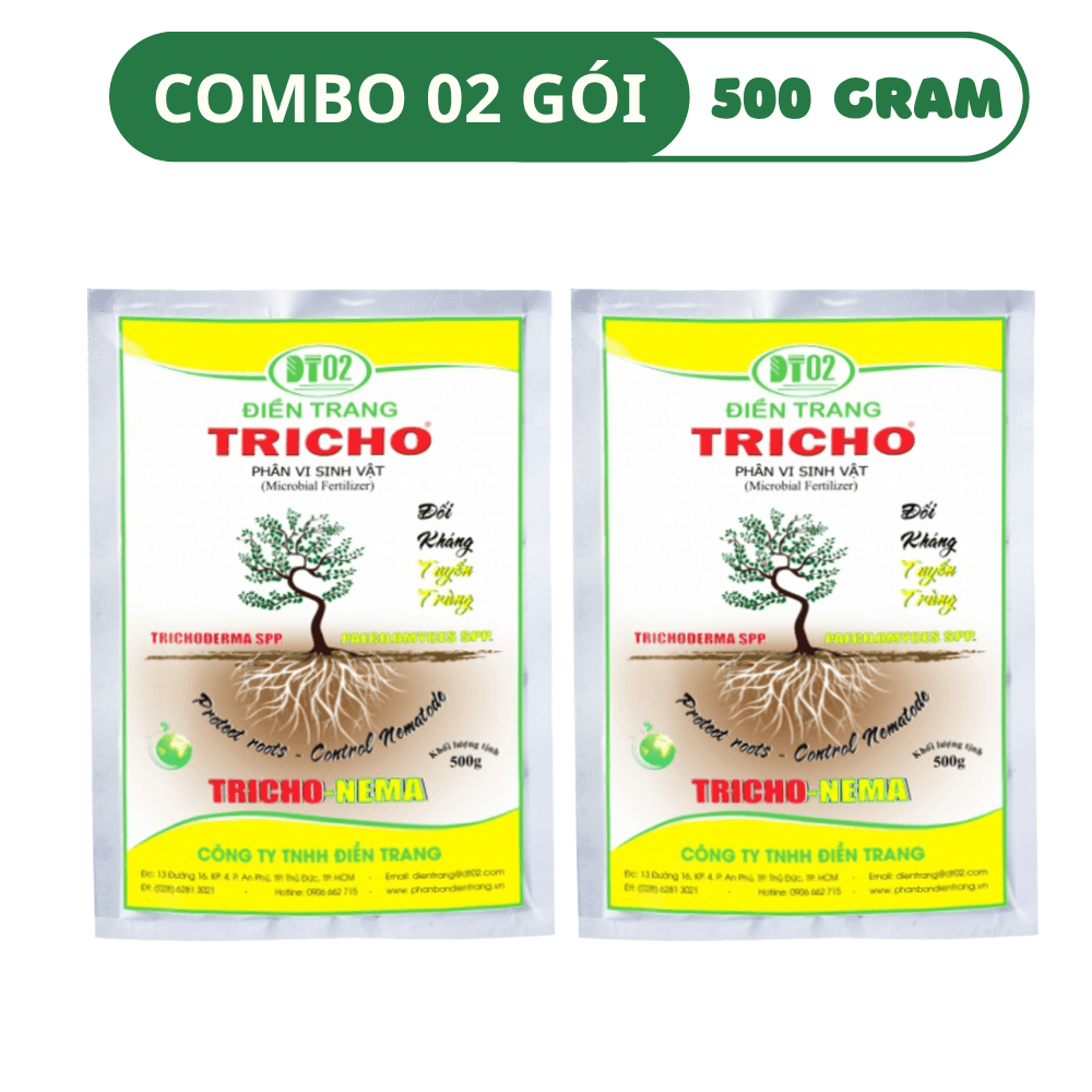 Chế Phẩm Sinh Học Săn Tuyến Trùng Rễ Nema Điền Trang - COMBO 02 GÓI (500 GRAM)
