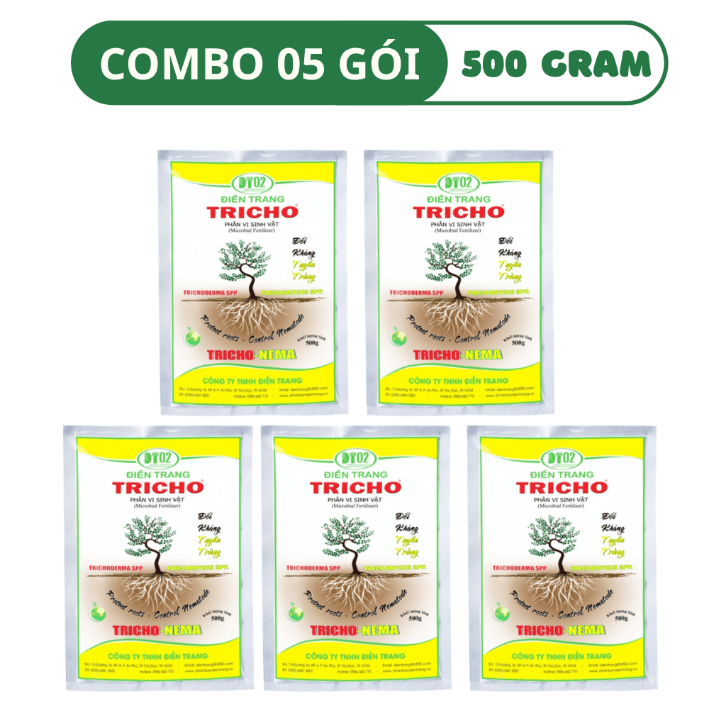 Chế Phẩm Sinh Học Săn Tuyến Trùng Rễ Nema Điền Trang - COMBO 05 GÓI (500 GRAM)