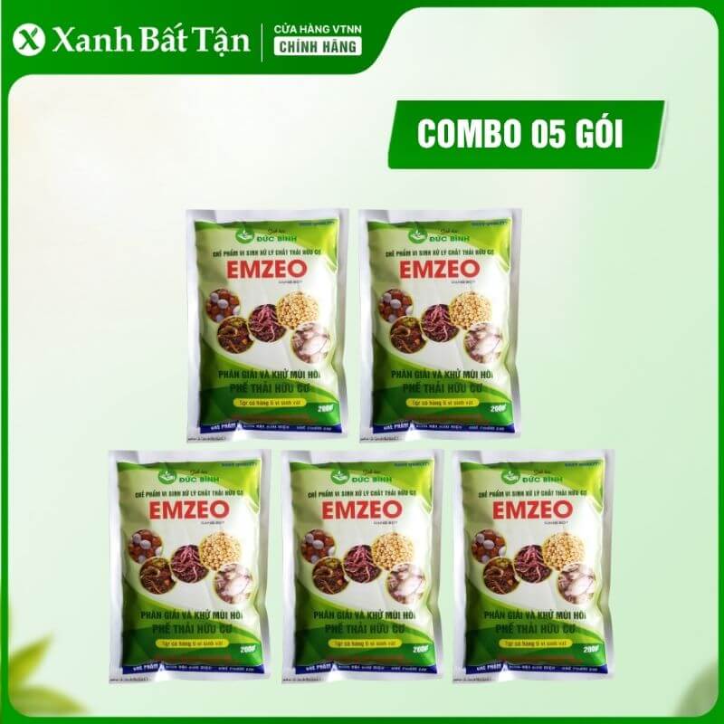 Combo 5 Gói Chế Phẩm EMZEO Khử Mùi Hôi