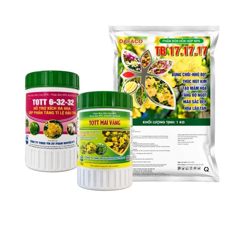 Combo Phân Bón Tạo Nụ Kim Cho Mai Vàng