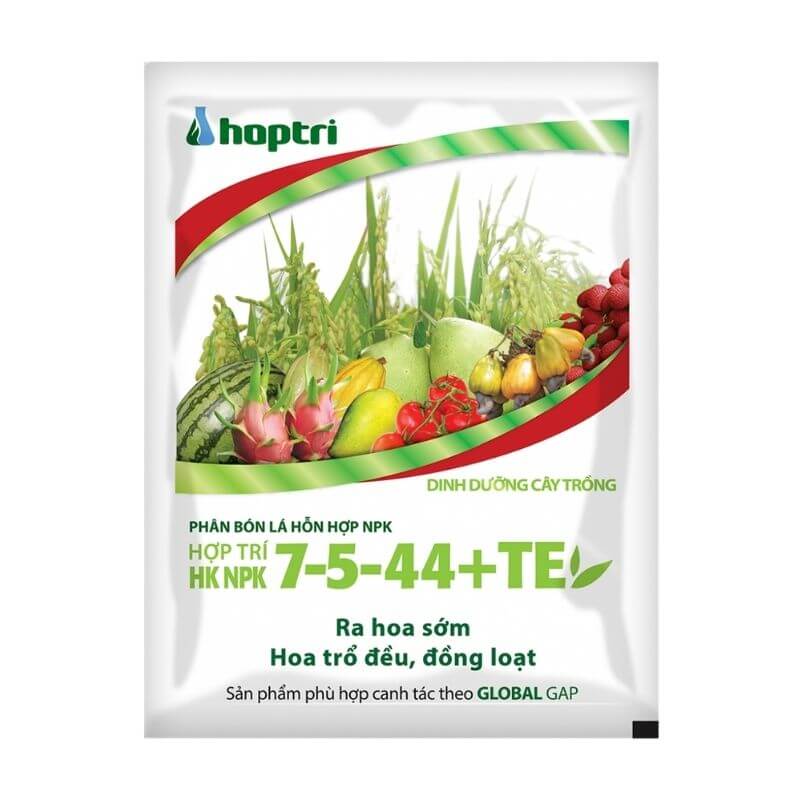HỢP TRÍ HK NPK 7-5-44+TE | Kích Thích Ra Hoa Nghịch Mùa, Ra Hoa Đồng Loạt, Chống Rụng Hoa