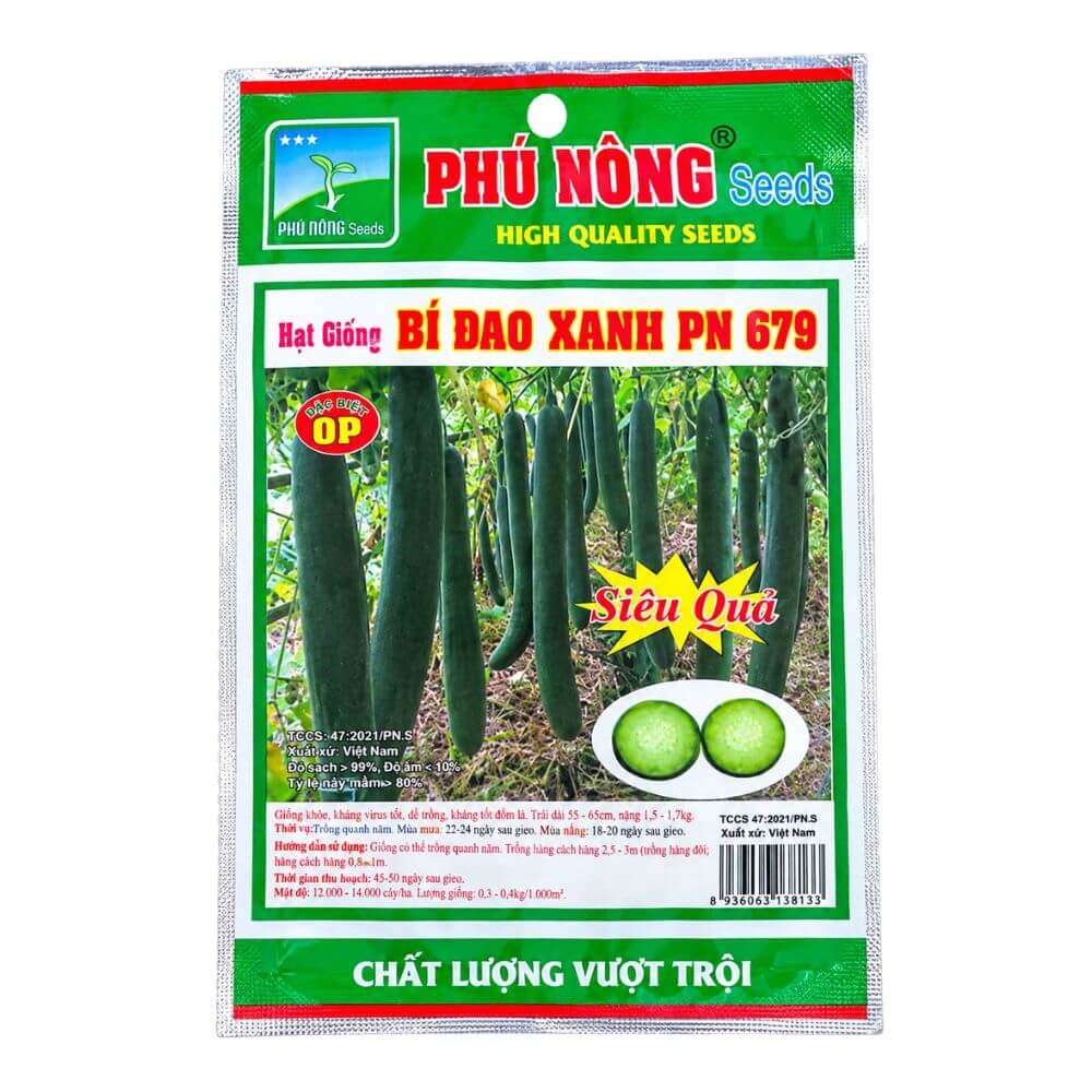 Hạt Giống Bí Sặt (Bí Đao Xanh) PN 679 Gói 0,5 Gram