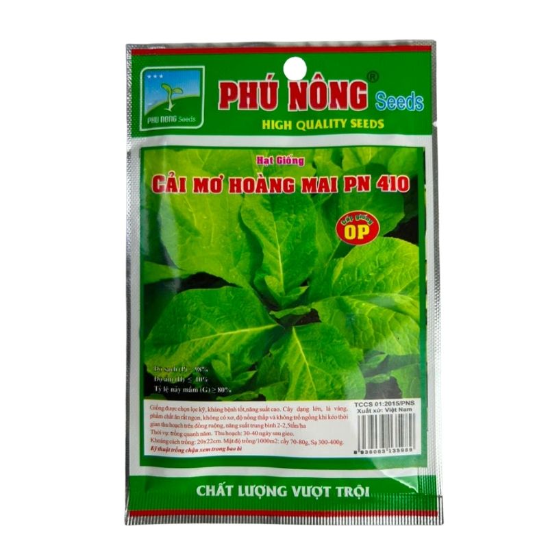 Hạt Giống Cải Mơ Hoàng Mai | Nảy Mầm Đều, Năng Suất Cao, Dễ Trồng