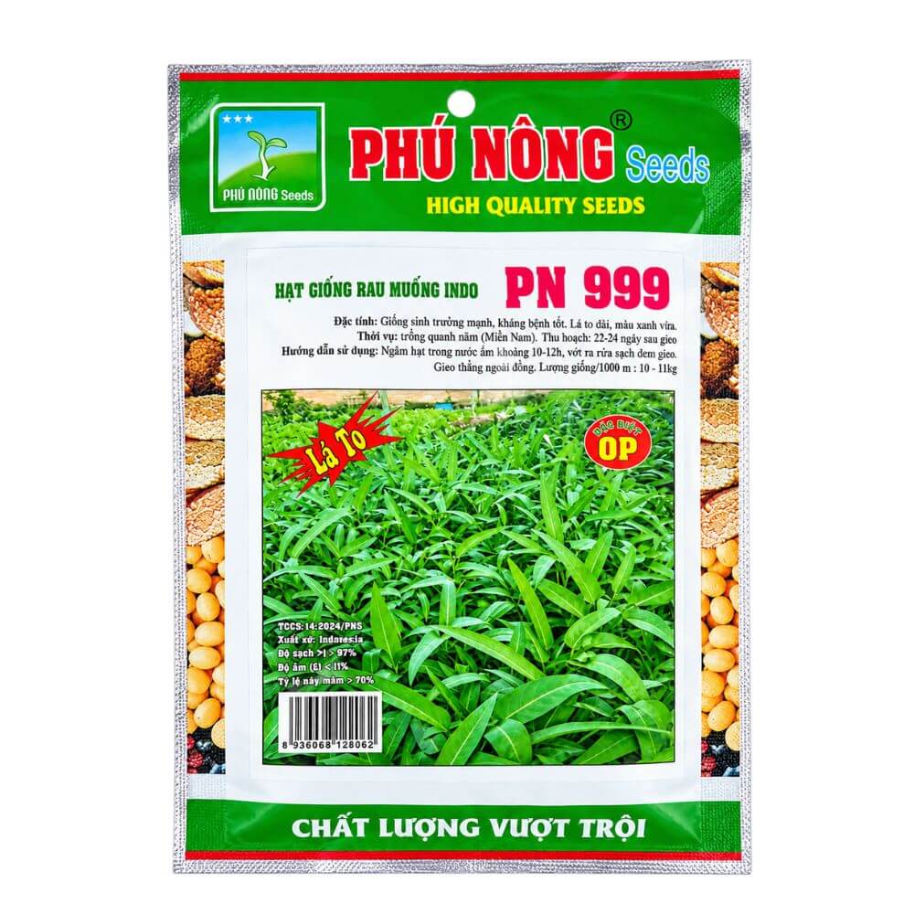 Hạt Giống Rau Muống Indo Lá Lớn PN 999