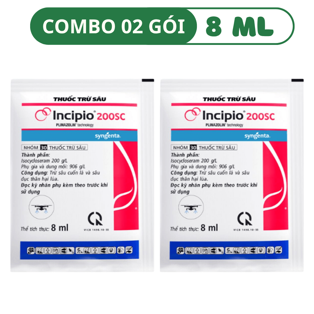 INCIPIO 200SC SYNGENTA - COMBO 02 GÓI (8 ML)