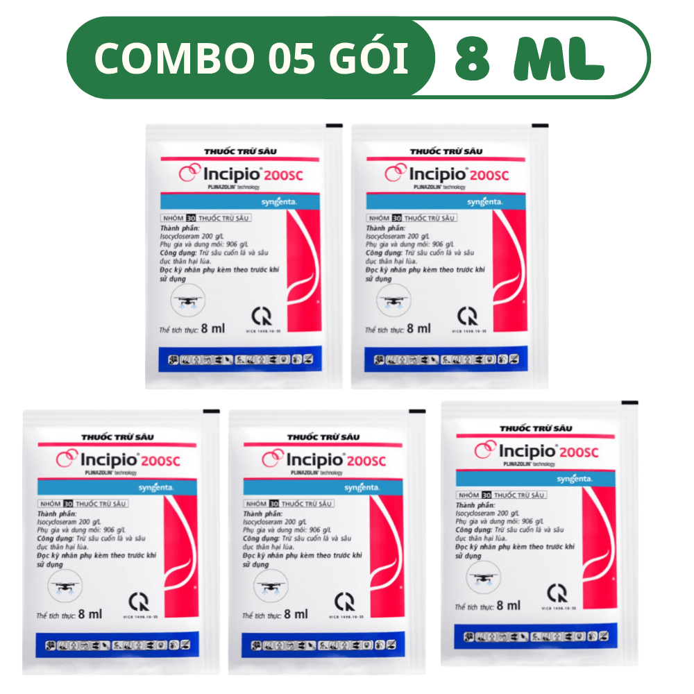 INCIPIO 200SC SYNGENTA - COMBO 05 GÓI (8 ML)