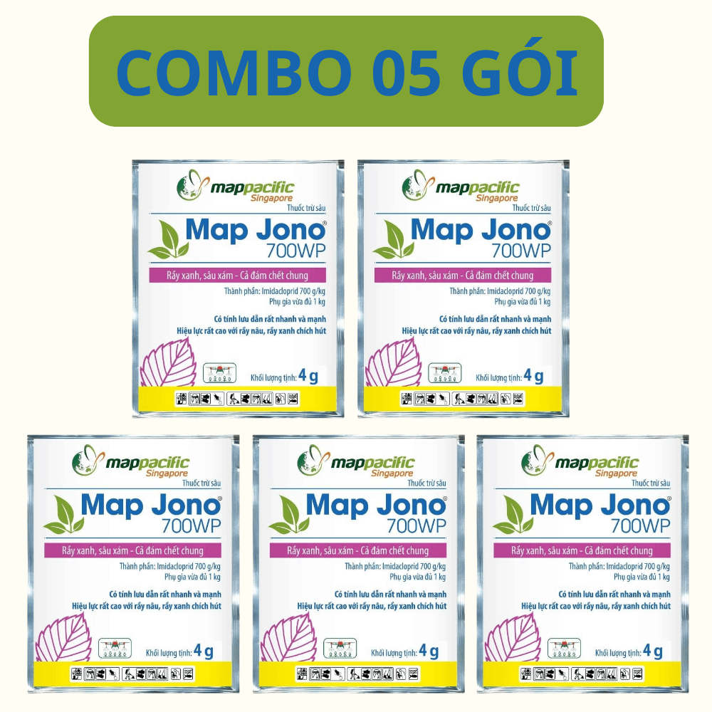 Map Jono 700WP | Thuốc Trừ Sâu, Trừ Rầy Lưu Dẫn Mạnh - COMBO 05 GÓI