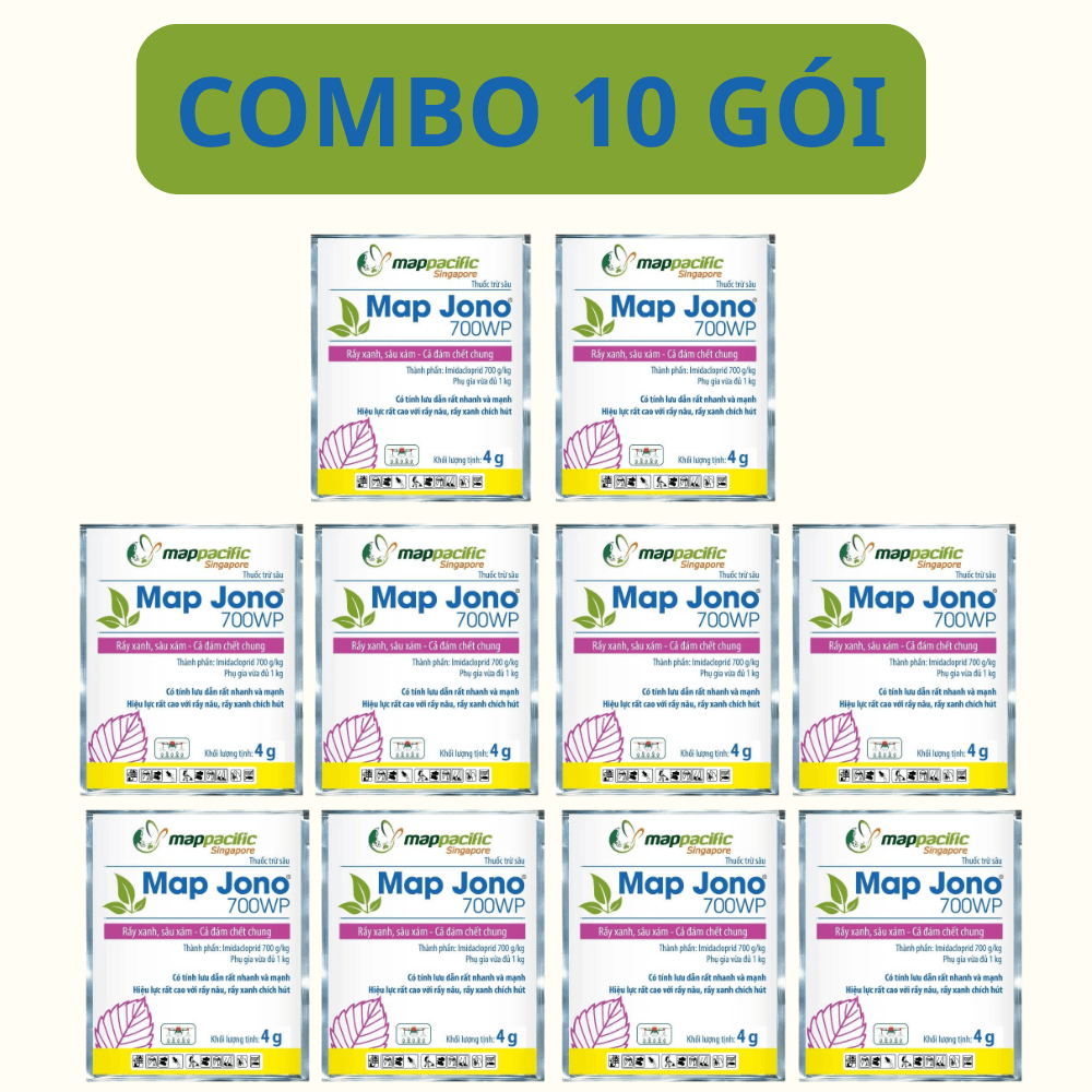 Map Jono 700WP | Thuốc Trừ Sâu, Trừ Rầy Lưu Dẫn Mạnh - COMBO 10 GÓI