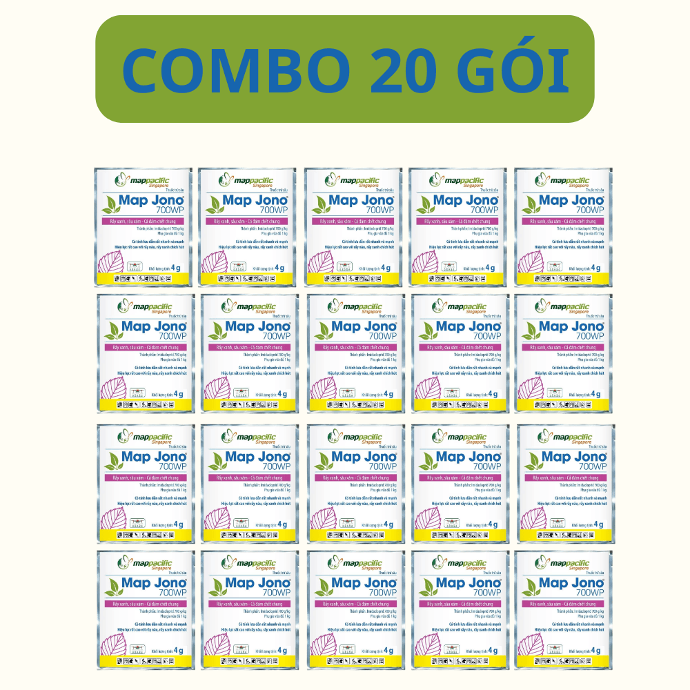 Map Jono 700WP | Thuốc Trừ Sâu, Trừ Rầy Lưu Dẫn Mạnh - COMBO 20 GÓI