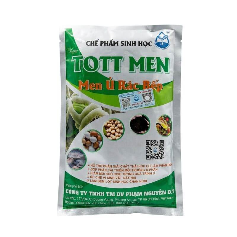 Men Vi Sinh TOTT MEN Ủ Rác Nhà Bếp, Cá, Trứng, Đậu Tương, Phân Chuồng