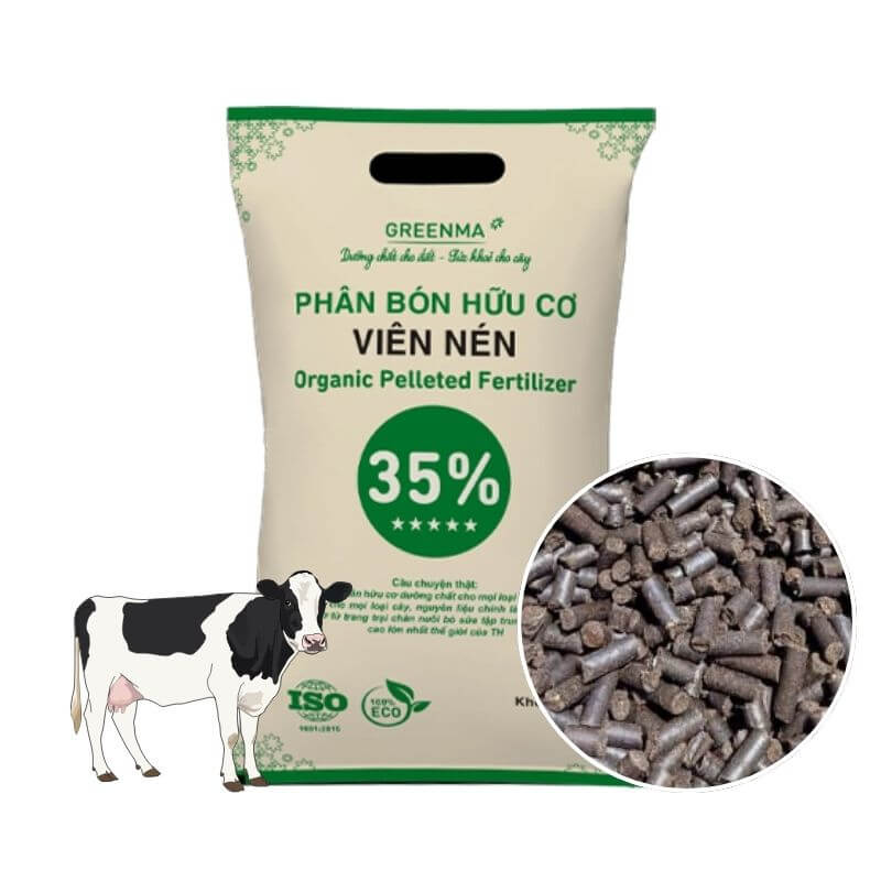 Phân Bò Viên Nén Greenma | Đã Qua Xử Lý, Giàu Dinh Dưỡng, Không Mùi Hôi