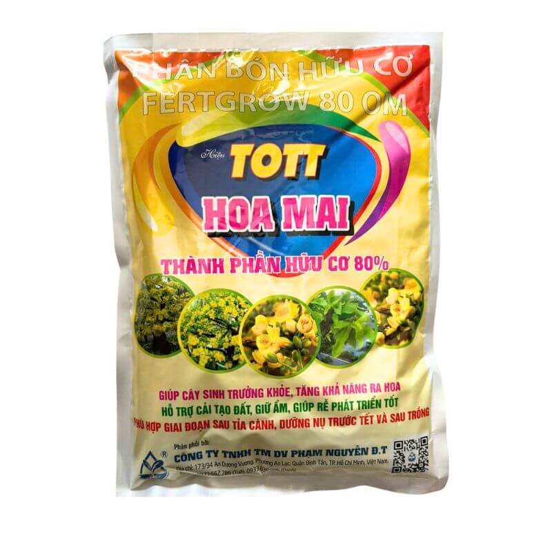 Phân Bón Hữu Cơ Fertigrow 80OM - Tott Hoa Mai