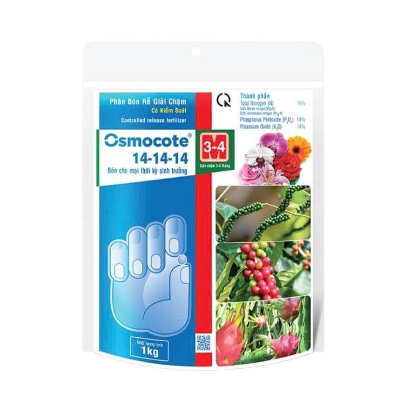 Phân Tan Chậm Hạt Vàng Osmocote 14-14-14