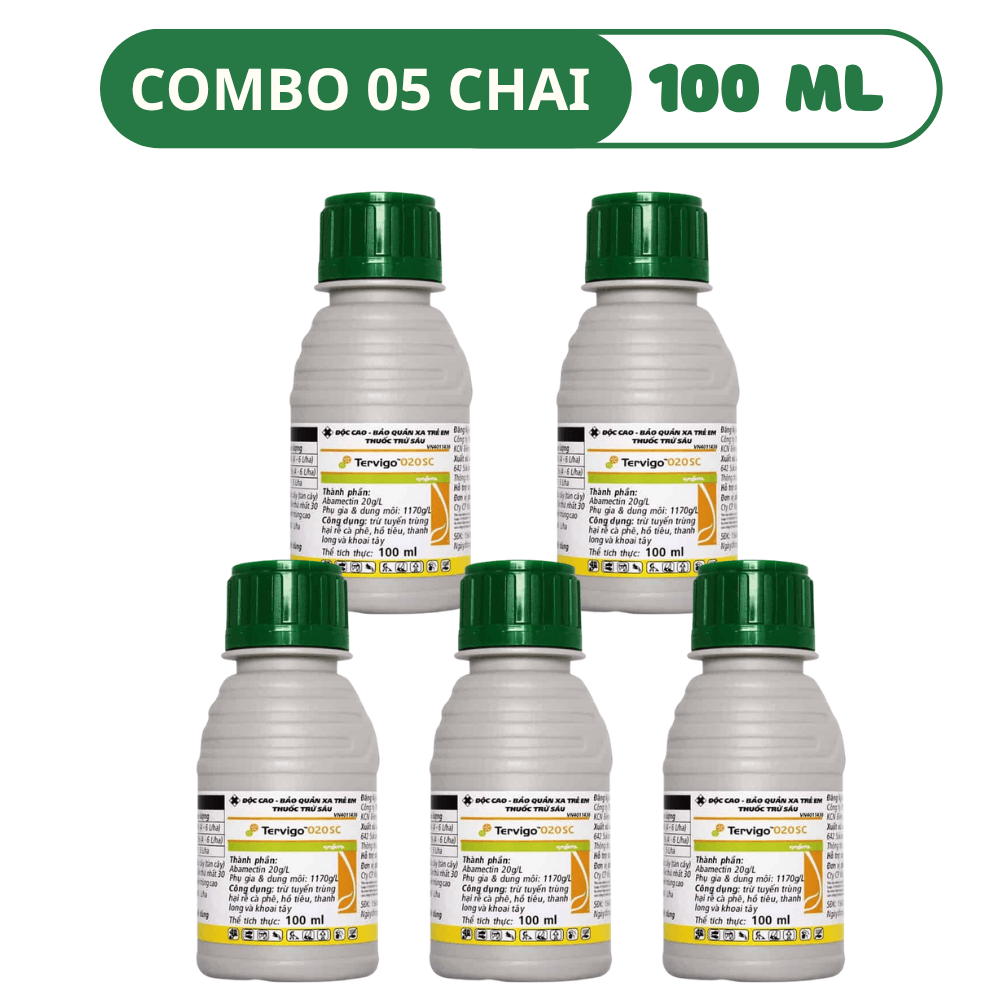 Thuốc Đặc Trị Tuyến Trùng Rễ Syngenta Tervigo 020SC - COMBO 05 CHAI (100 ML)