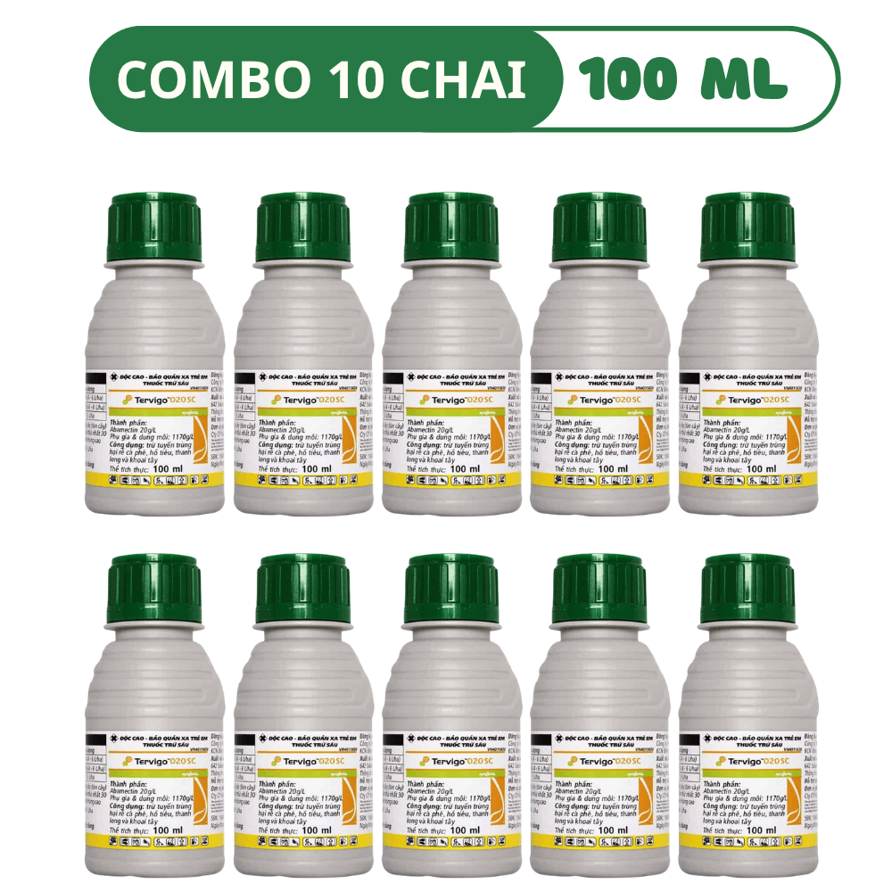 Thuốc Đặc Trị Tuyến Trùng Rễ Syngenta Tervigo 020SC - COMBO 10 CHAI (100 ML)