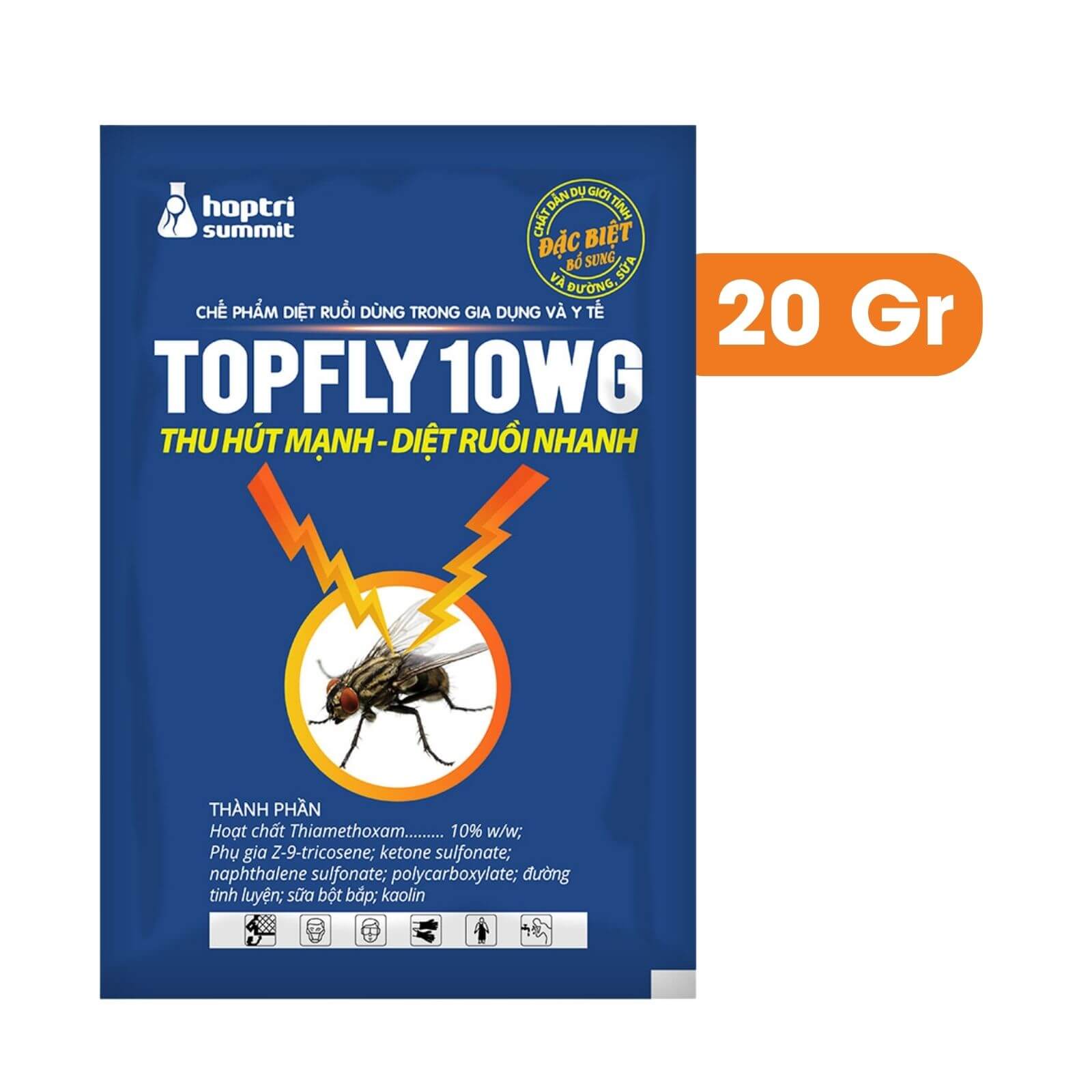 Thuốc Diệt Ruồi TOPFLY 10WG | Thu Hút Mạnh, Diệt Ruồi Nhanh - 20 Gram