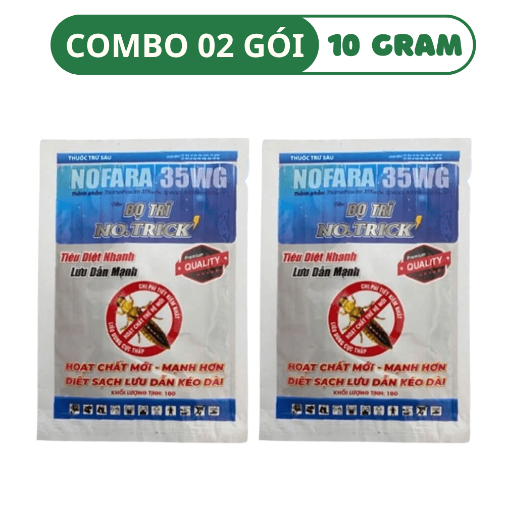Thuốc Trị Bọ Trĩ NOFARA 35WG - COMBO 02 GÓI (10 GRAM)