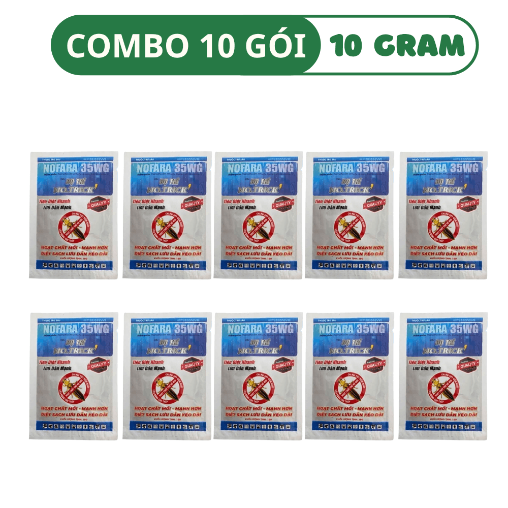 Thuốc Trị Bọ Trĩ NOFARA 35WG - COMBO 10 GÓI (10 GRAM)