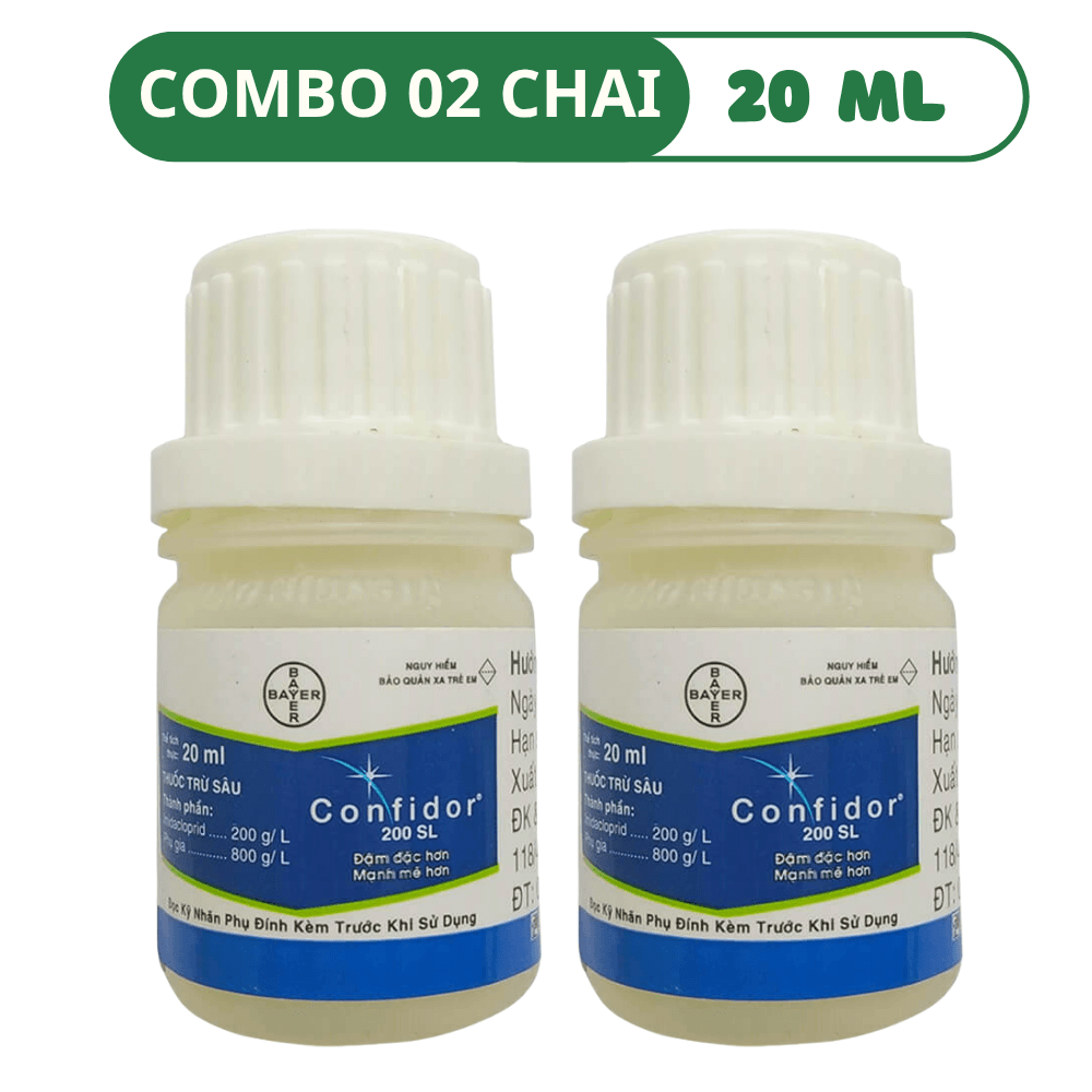 Thuốc Trừ Bọ Trĩ Và Rệp Sáp Confidor 200 SL - COMBO 02 CHAI (20 ML)